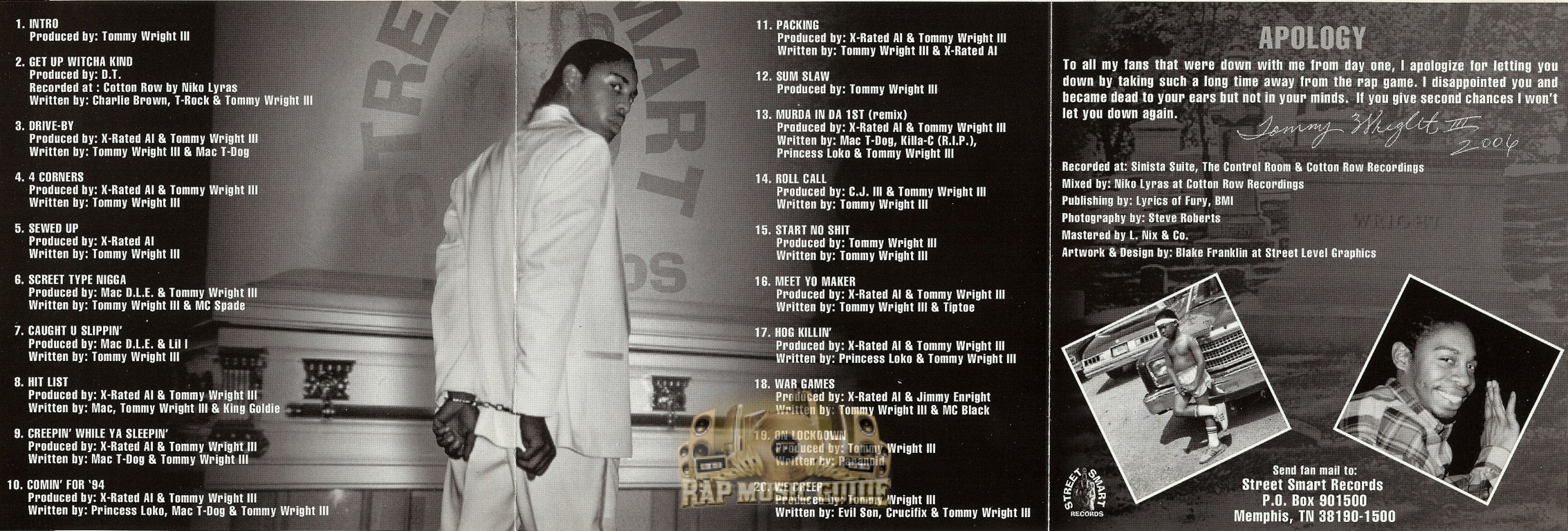 Tommy Wright III - Ashes 2 Ashes, Dust 2 Dust: CD | Rap Music Guide